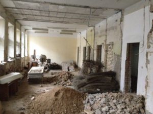 2015_Киев_Владимирская_устройство фундамента внутри подвала (2)