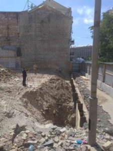 Київ вул Михайлівська шпунтове огородження (2)