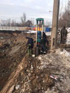 Київ проспект Глушкова шпунтове огородження мікропалі (1)