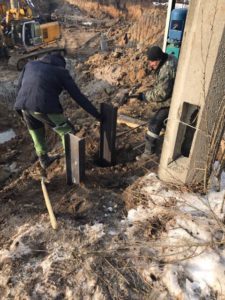 Київ проспект Глушкова шпунтове огородження мікропалі (15)