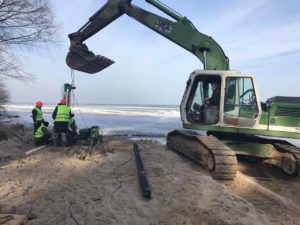 Київське море Укріплення берегової лінії Шпунтове огородження Мікропалі (12)