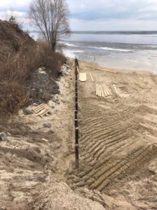 Київське море Укріплення берегової лінії Шпунтове огородження Мікропалі (5)