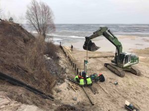 Київське море Укріплення берегової лінії Шпунтове огородження Мікропалі (6)