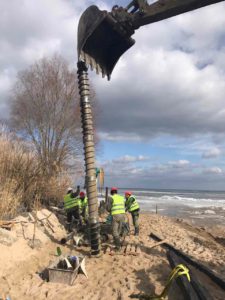 Київське море Укріплення берегової лінії Шпунтове огородження Мікропалі (8)